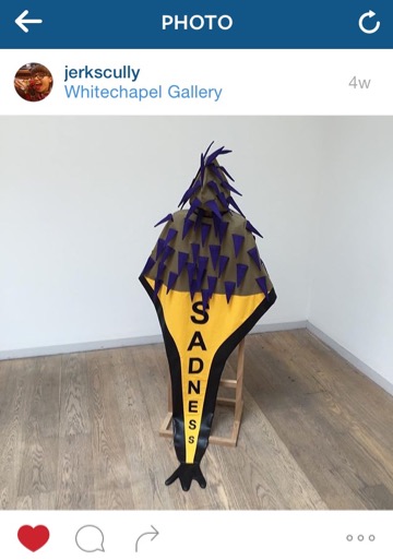 Costume by Rivane Neuenschwander for her 2015 commission at Whitechapel Gallery. Photo by @jerkscully