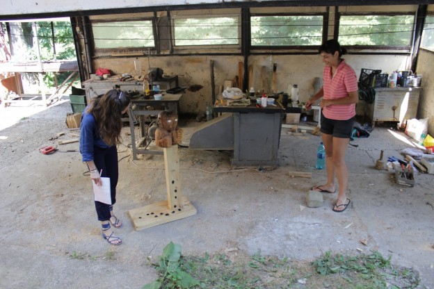 The wood-workshop of Maria Pop Timaru. Photo credit Dragoş Bădiţă